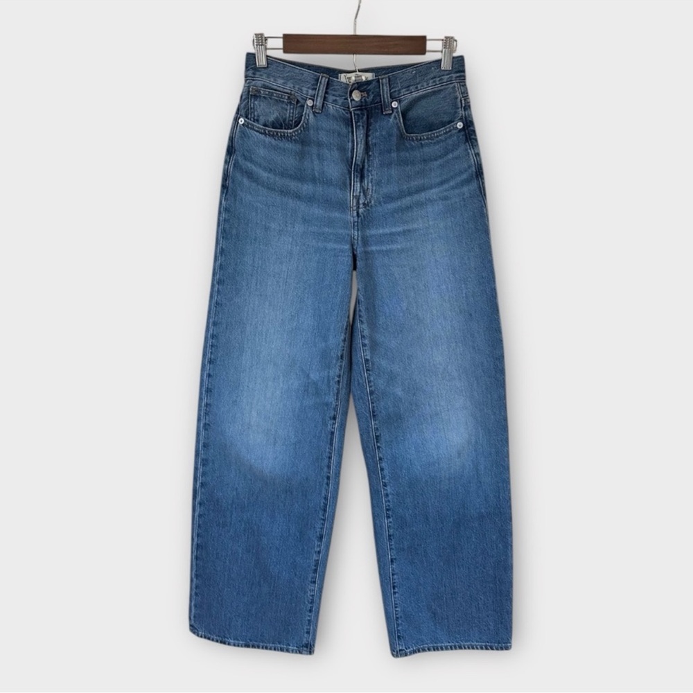 Madewell Superwide-Leg Jeans In Fannin Wash, size 25